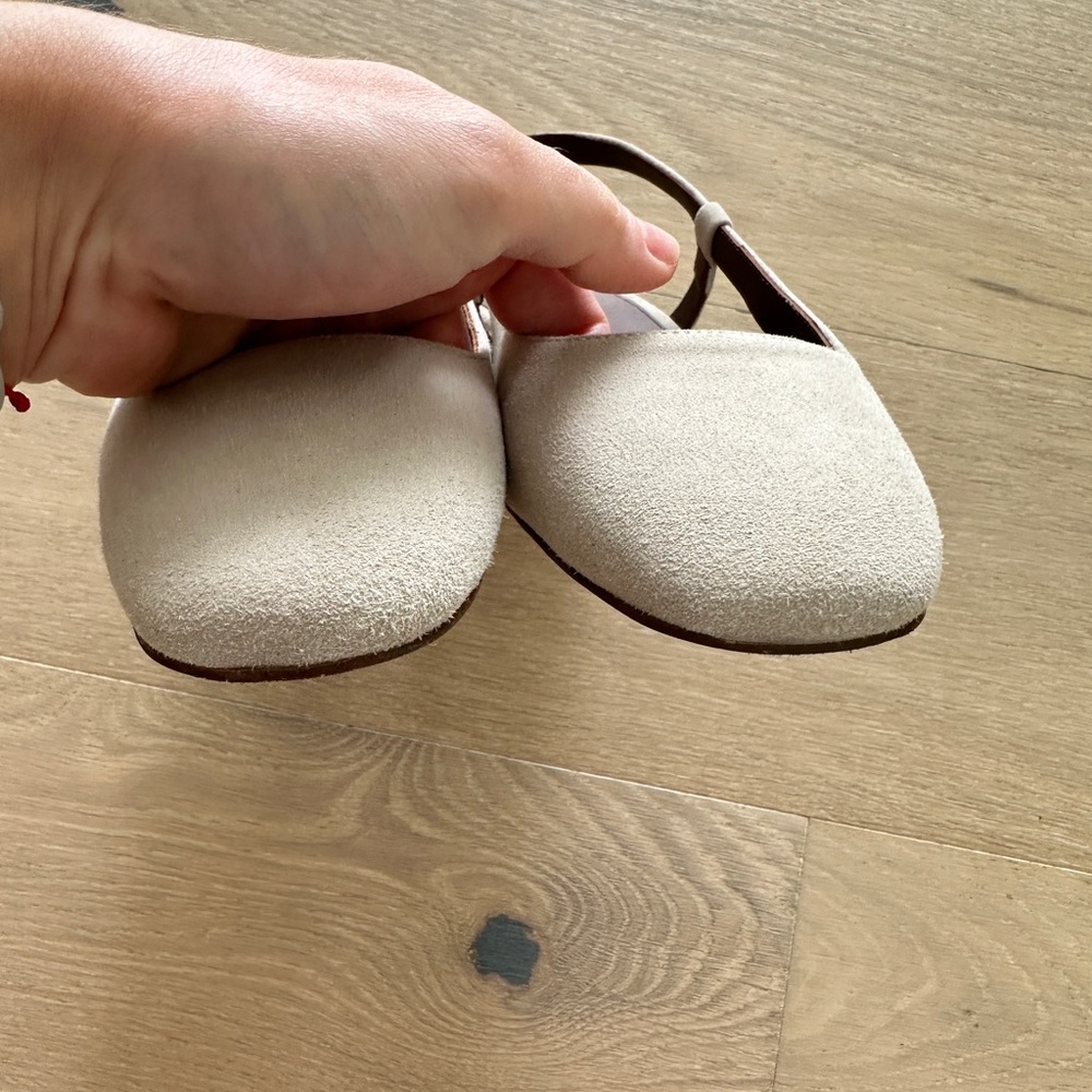 Alohas Holly Beige Suede Slingback ballerinas size 37 EU/6.5 US - Picture 12 of 15